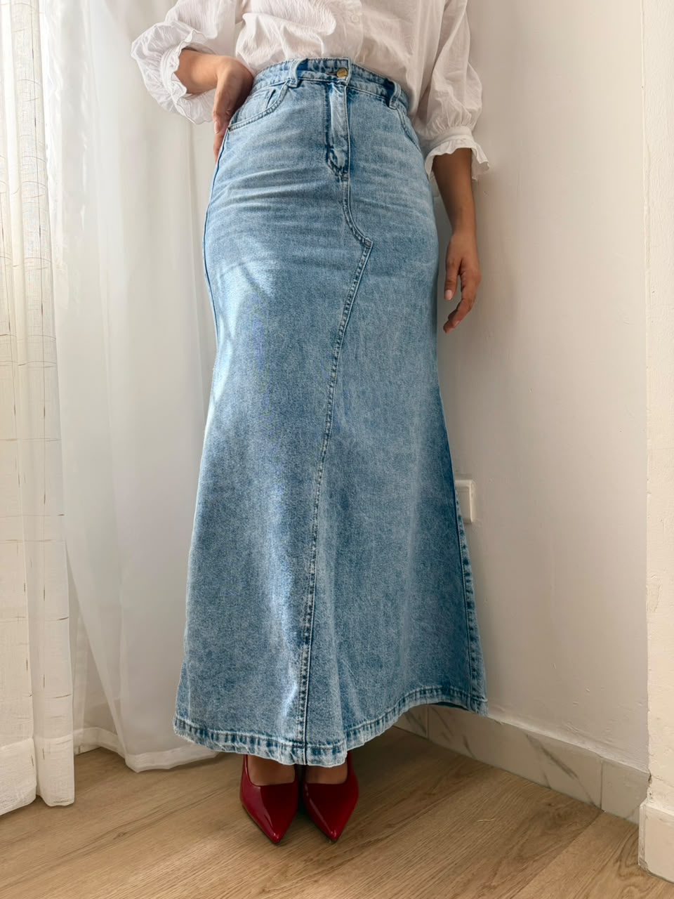 Falda mujer maxi blue Rf: 0067