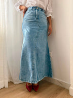 Falda mujer maxi blue Rf: 0067