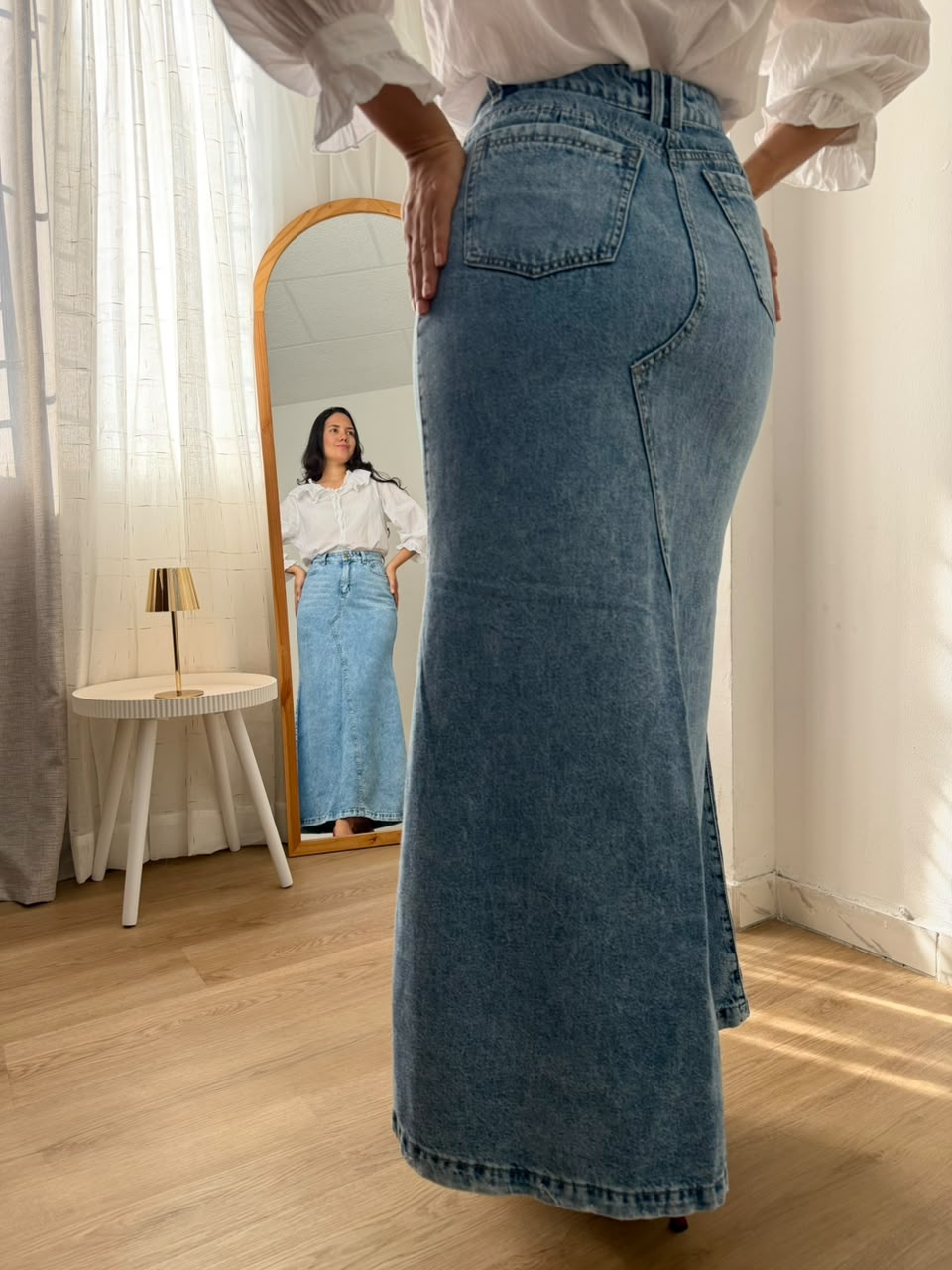 Falda mujer maxi blue Rf: 0067